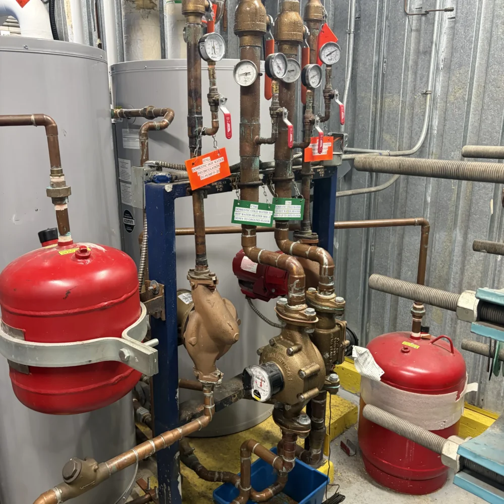 PPG commercial plumbing services technician on a maintenance service call in Toronto